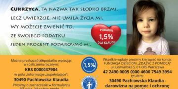 Wesprzyj Klaudię swoim 1,5% podatku